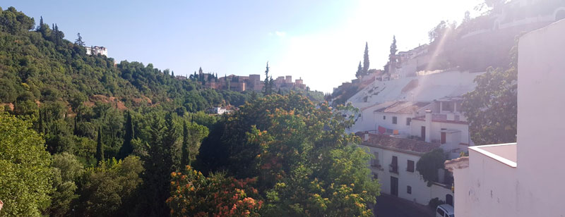 Vista de la Alhambra desde el barrio de Sacromonte